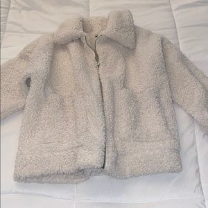 Oversized fluffy jacket